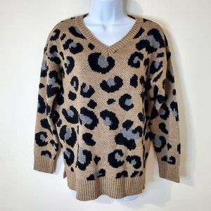 Women's Small A.N.A Cheetah Print Sweater